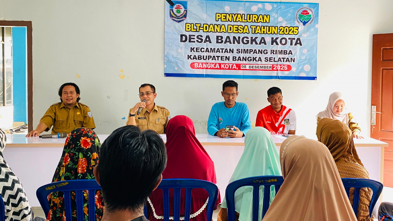 PENYALURAN BLT DD DESA BANGKA KOTA KEPADA 36 KPM