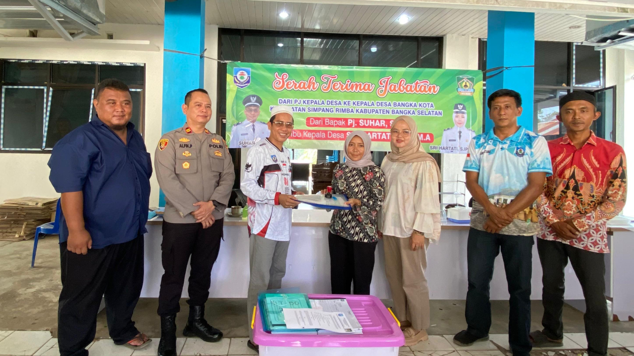 SERAH TERIMA JABATAN KEPALA DESA BANGKA KOTA