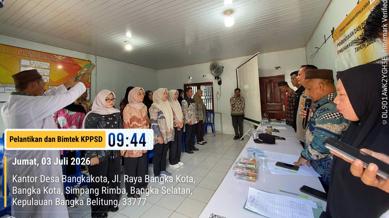 PELANTIKAN KPPSD OLEH PPKD DESA BANGKA KOTA