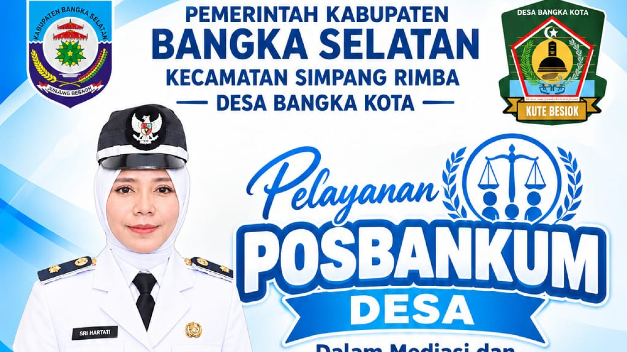 POSBANKUM DESA BANGKA KOTA MELAKSANAKAN PELAYANAN MEDIASI PENYELESAIAN MASALAH WARGA