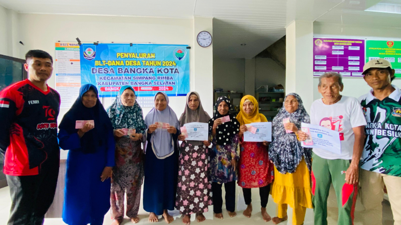 PEMDES BANGKA KOTA MENYALURKAN BLT DD BULAN NOVEMBER 2024