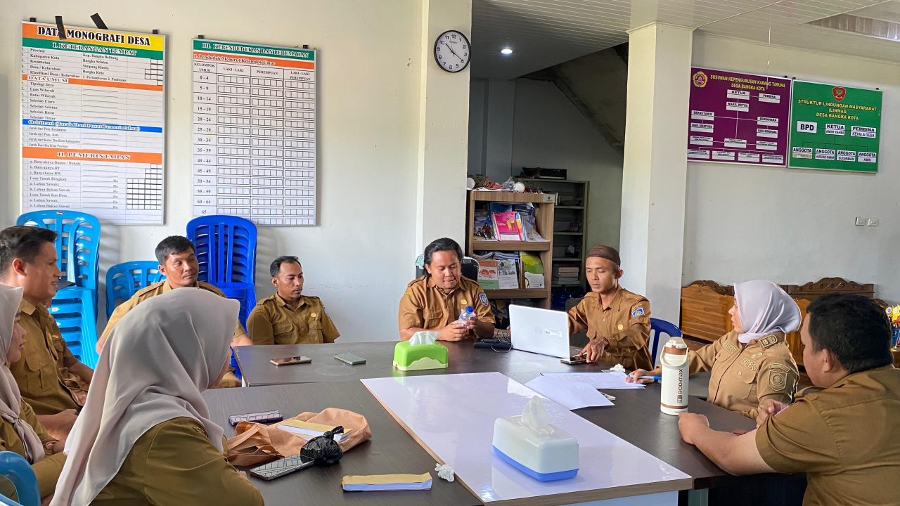 APEL & RAPAT KOORDINASI INTERNAL KEPALA DESA PERDANA DESA BANGKA KOTA