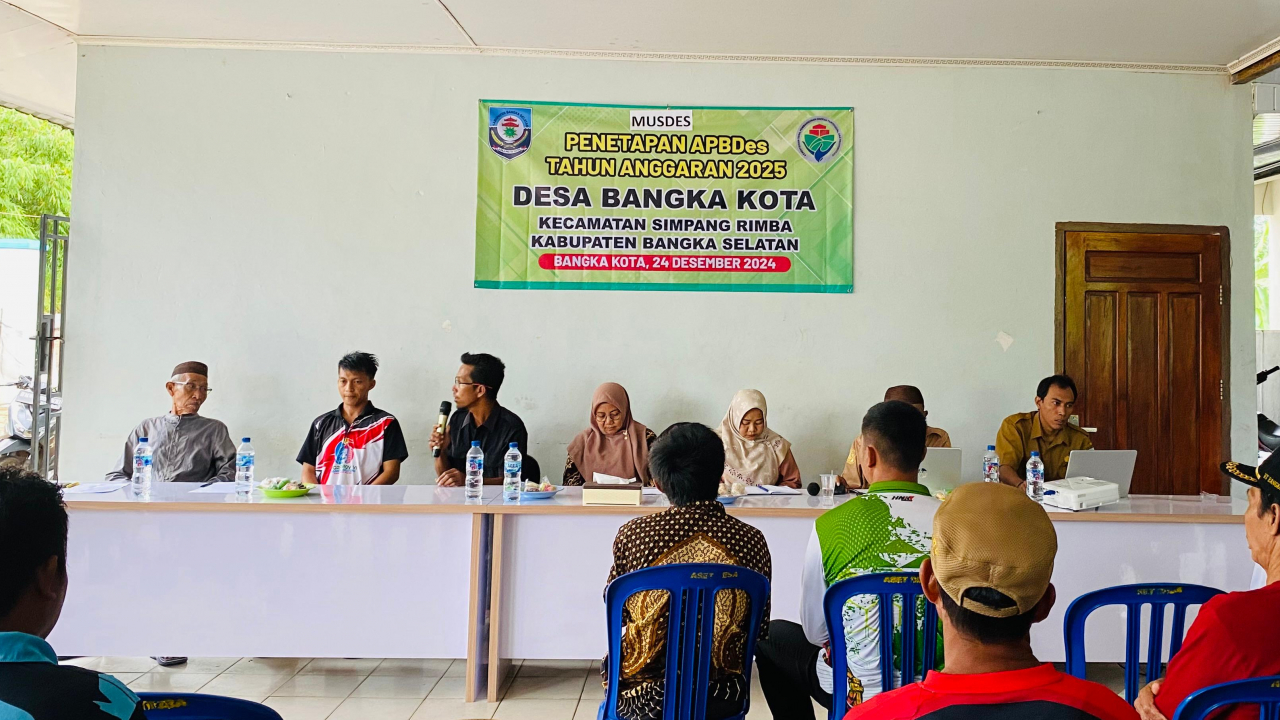 MUSYAWARAH DESA ( MUSDES ) PENETAPAN ANGGARAN PENDAPATAN DAN BELANJA DESA TAHUN ANGGARAN 2025