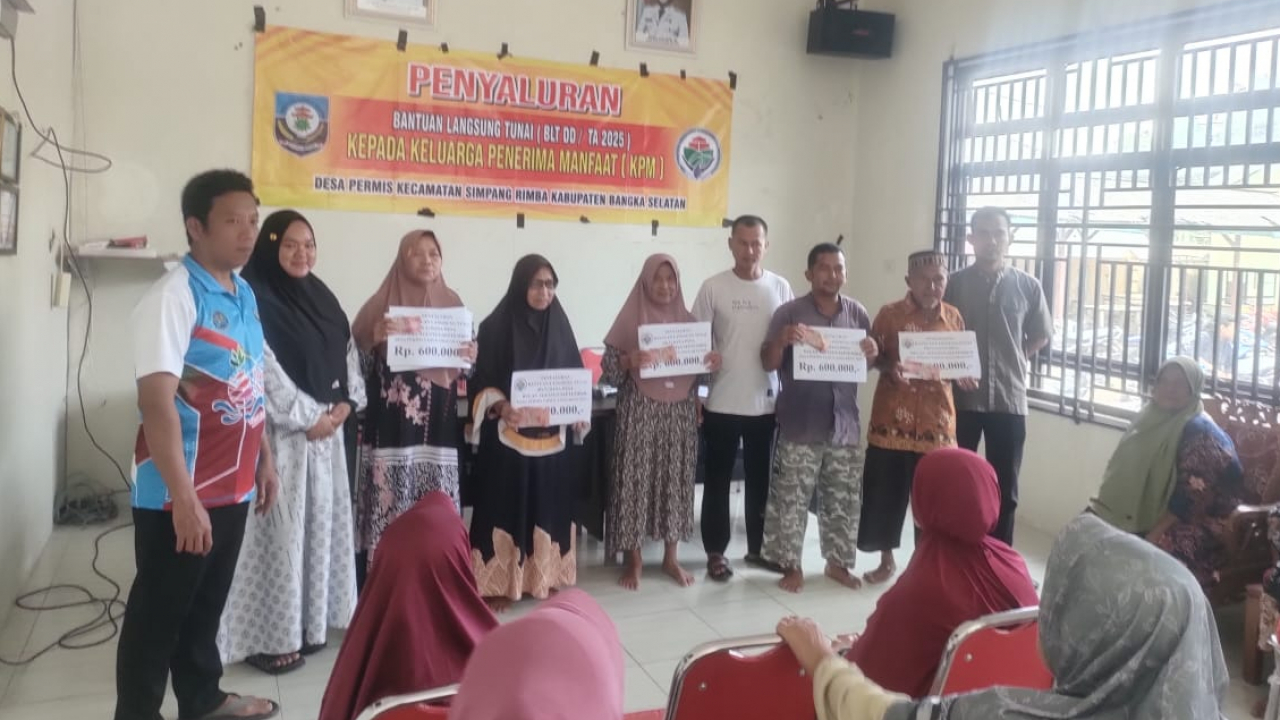 Penyaluran BLT-DD Bulan Agustus dan September Tahun Anggaran 2025 di Desa Permis