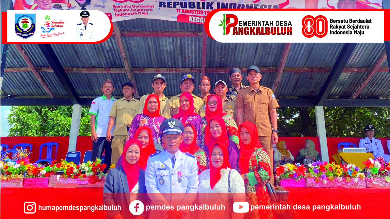 Peringatan HUT ke-80 RI: Kepala Desa Menghadiri Upacara Pengibaran Bendera Merah Putih di Lapangan Bola Desa Payung