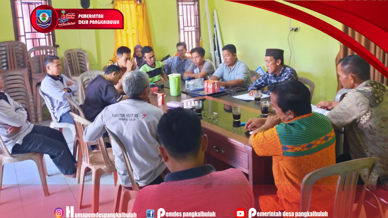 Rapat Evaluasi Program Kerja: Sinergi Pemerintah Desa dan BPD untuk Kemajuan Desa Pangkalbuluh