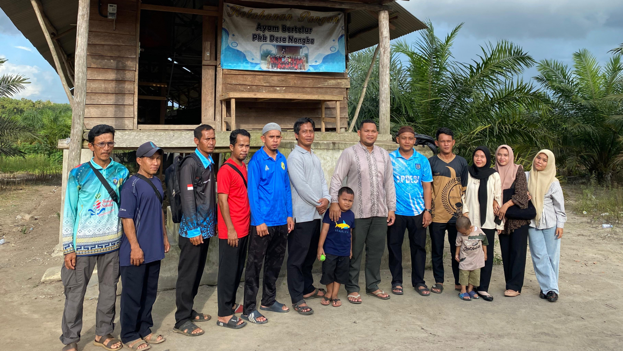 Kunjungan Pemdes Ranggung dan BUMDES Bekawan Desa Ranggung ke Peternakan Ayam Petelur Desa Nangka