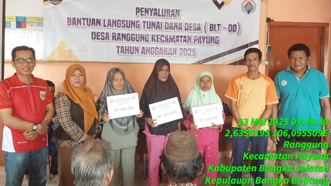 Penyaluran BLT Dana Desa Bulan Mei di Desa Ranggung
