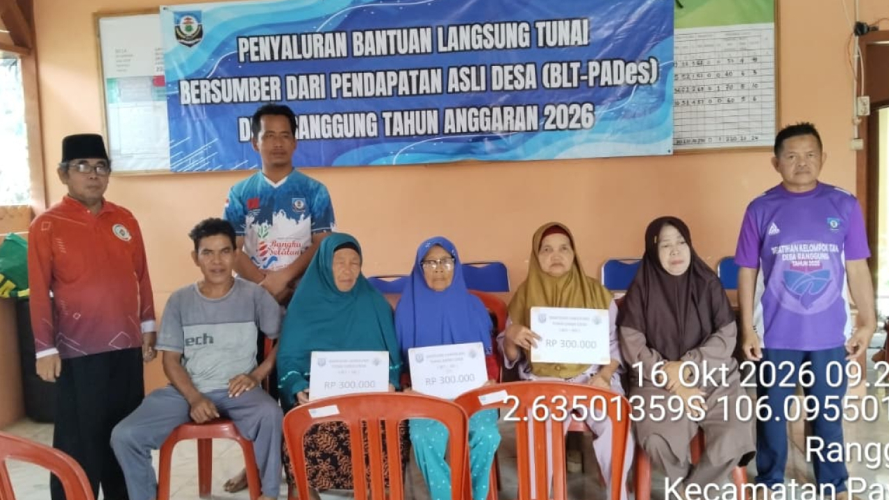 Penyaluran BLT PADesa Oktober 2026 di Desa Ranggung Berjalan