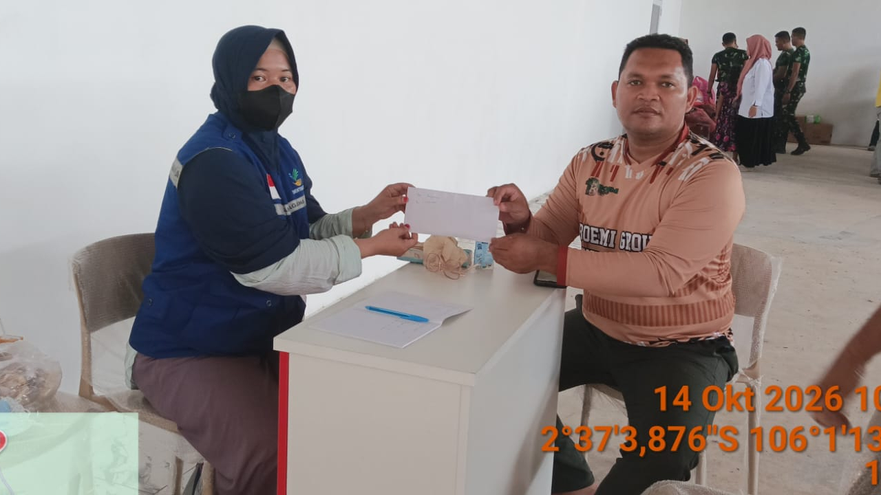 Warga Desa Ranggung Bantu Korban Kebakaran di Dusun Serdang Desa Jelutung II