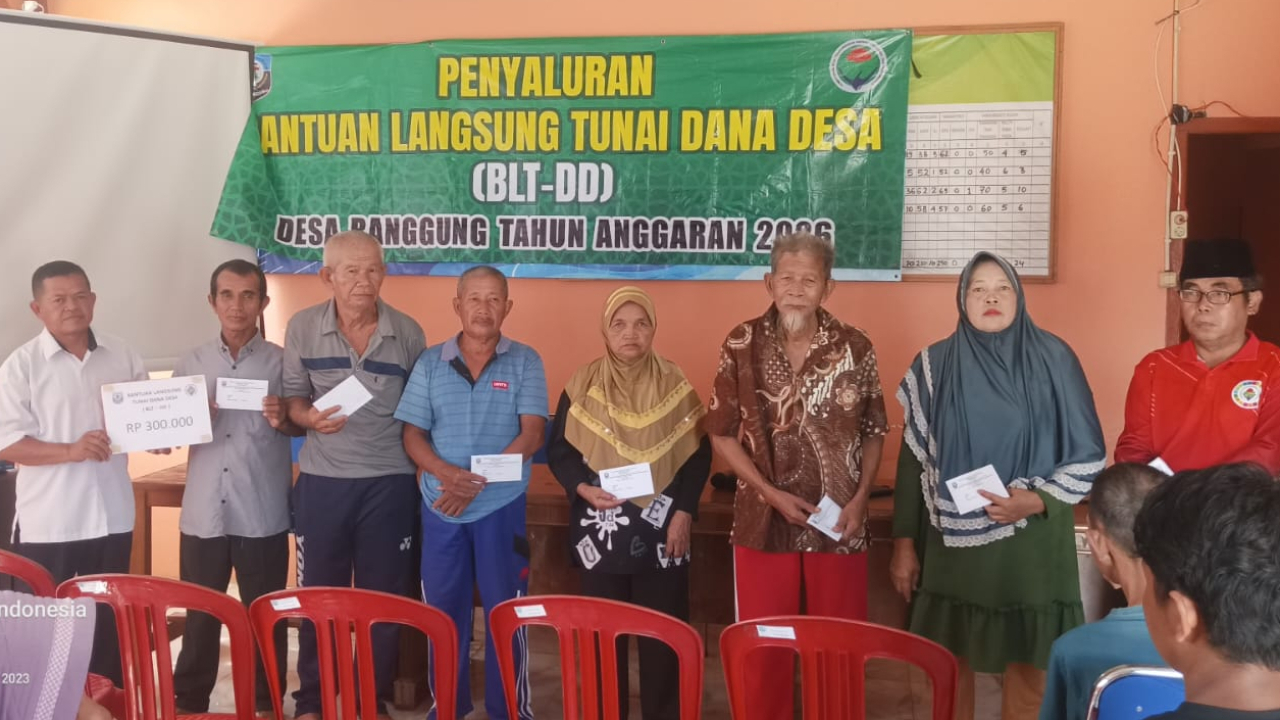 Penyaluran BLT DD Bulan Juli 2026 di Desa Ranggung Bangka Selatan