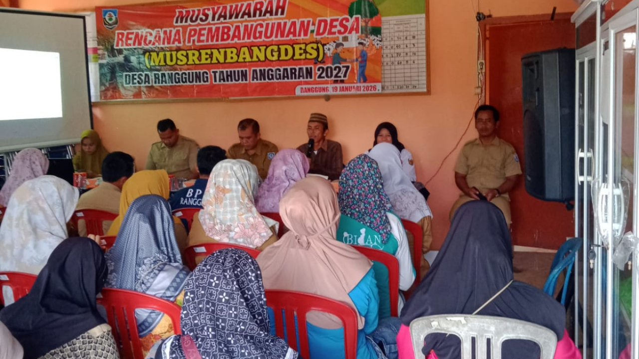 Musrenbangdes Ranggung: Rencana Pembangunan Desa 2027 Disusun