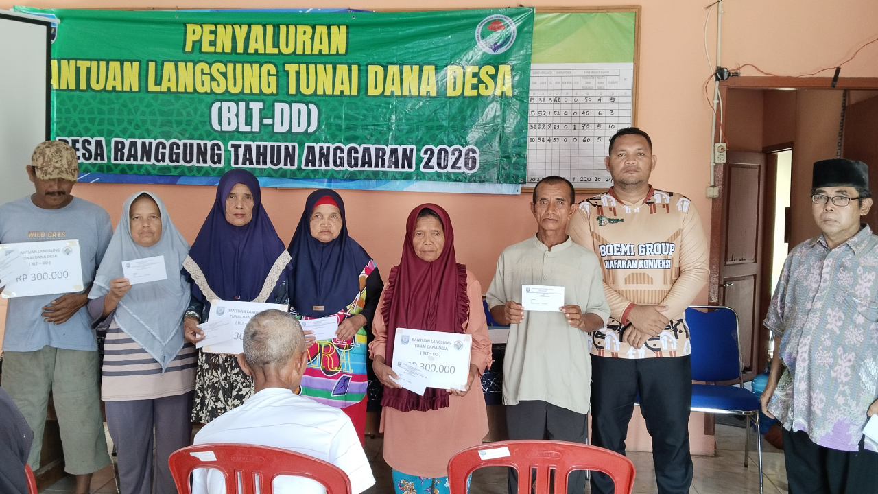 BLT DD Mei 2026 Desa Ranggung Berjalan Lancar, Warga Antusias