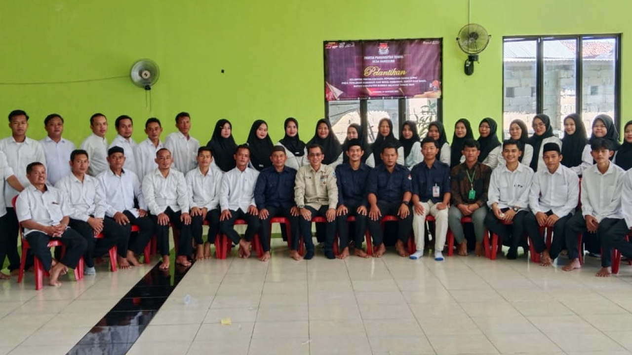 Pelantikan Anggota KPPS Pilkada 2024 di Desa Ranggung