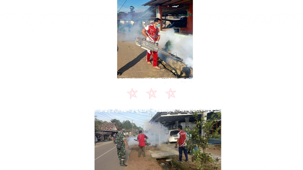 Gotong Royong membersihkan lingkungan upaya mencegah DBD di Desa Ranggung