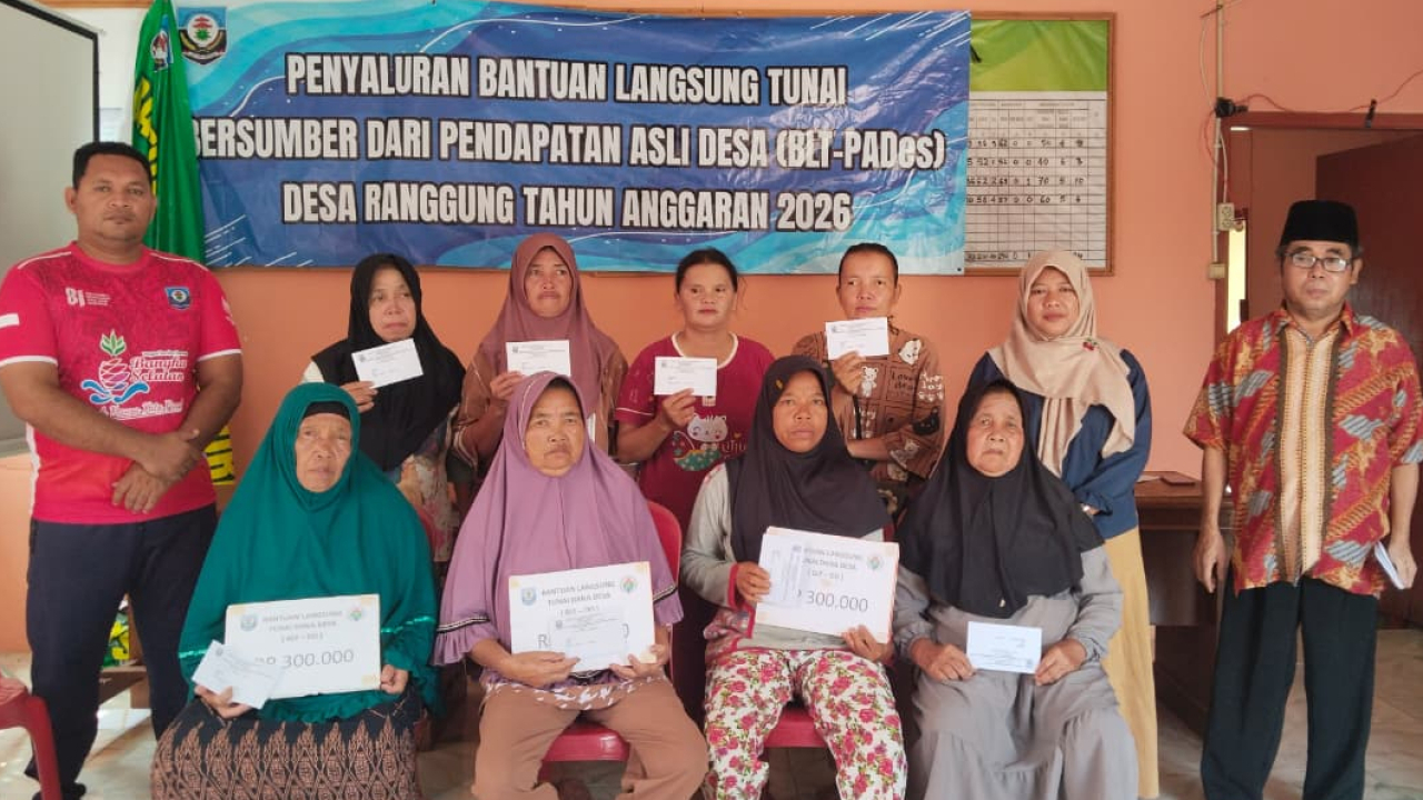 Penyaluran BLT PADes Tahap 9 Desa Ranggung Bangka Selatan
