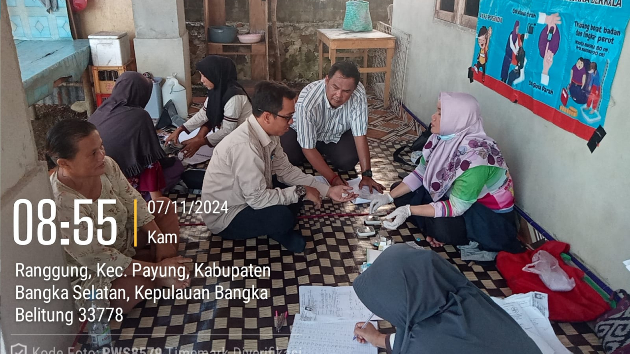 Pelaksanaan Posbindu di Desa Ranggung