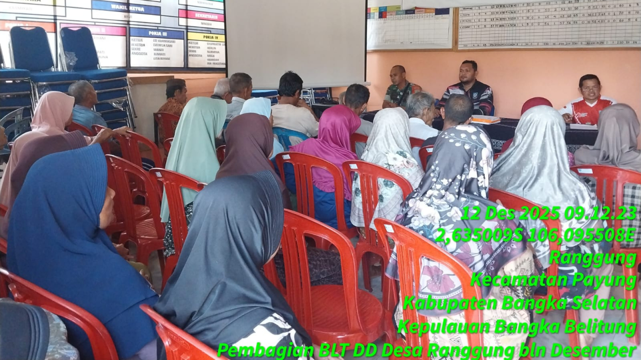 BLT-DD Desember Cair, Desa Ranggung Salurkan kepada 39 Kpm