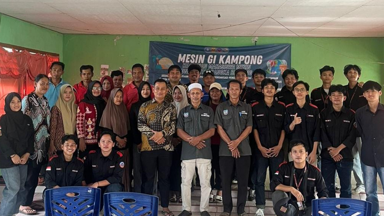 Himpunan Mahasiswa Mesin UBB Luncurkan Program “Mesin GI Kampong” untuk Pemberdayaan Masyarakat
