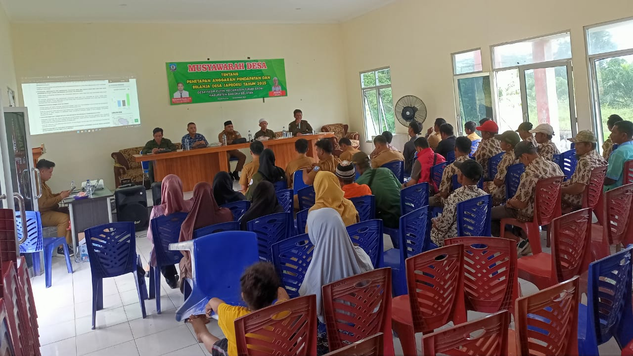 Musyawarah Desa Pasir Putih Tetapkan Arah Pembangunan Tahun 2025