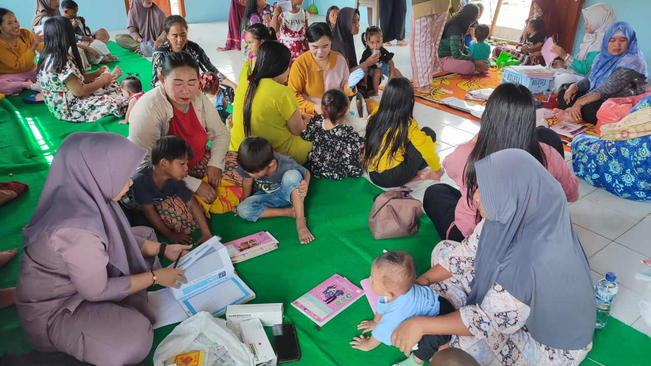 Posyandu ILP Cempaka Layani Semua Usia di Dusun Air Banten, Desa Pasir Putih