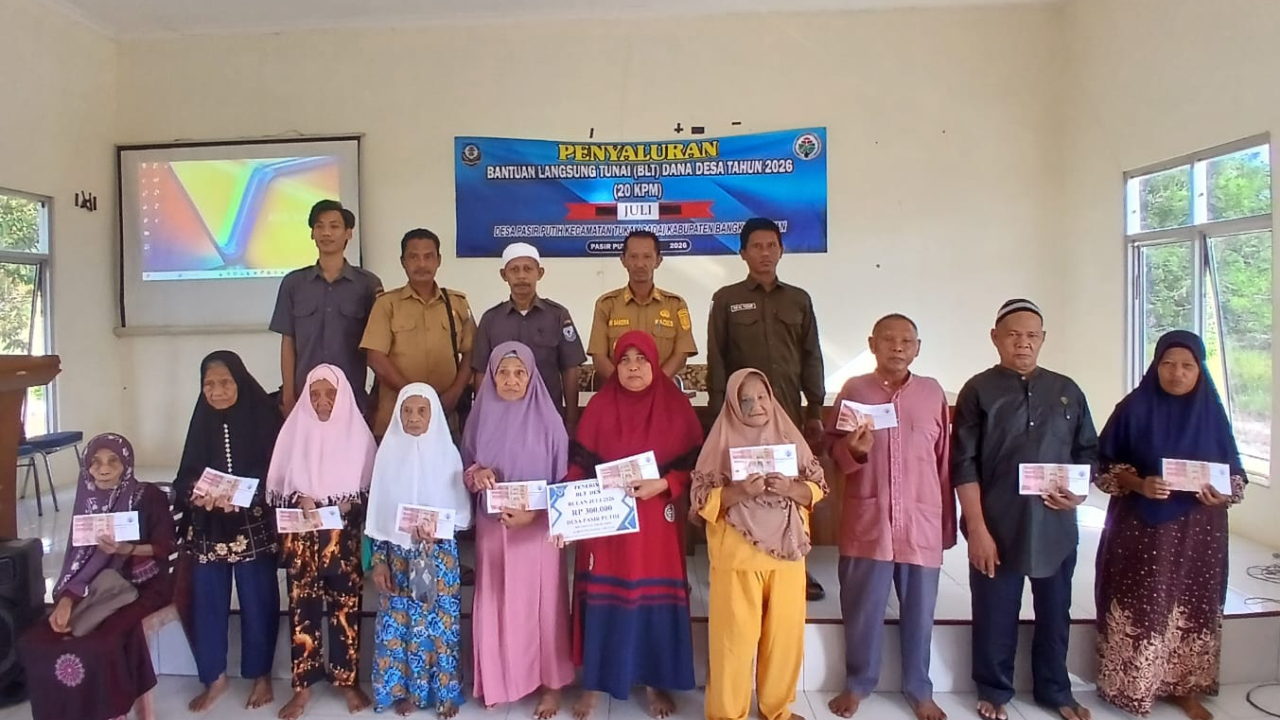 Penyaluran BLT Dana Desa Pasir Putih Bulan JULI 2026 Berjalan Lancar