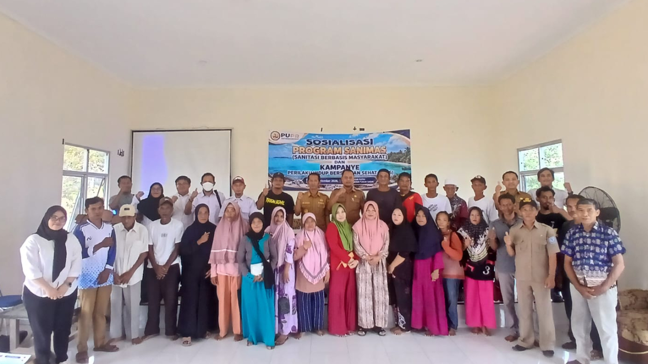 Desa Pasir Putih Gelar Sosialisasi Program SANIMAS dan Kampanye PHBS
