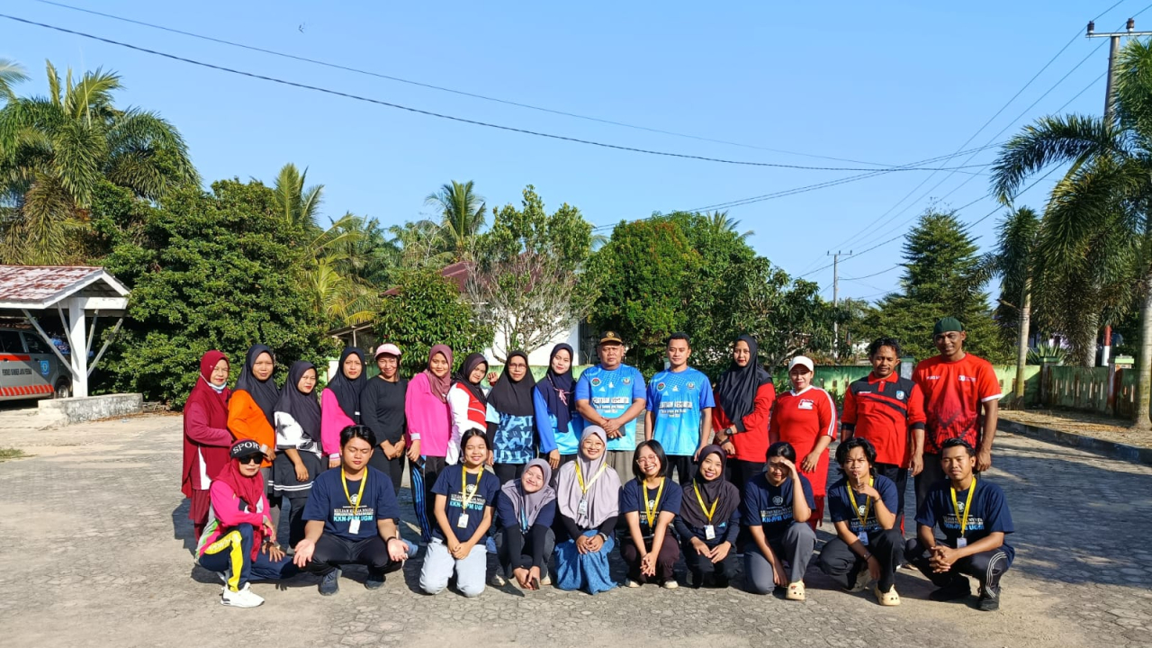 Senam Sehat Rutin Warga Desa Sumber Jaya Permai Bangka Selatan
