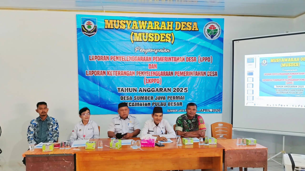 Transparansi Desa: LPPD dan LKPPD Sumber Jaya Permai Dipaparkan