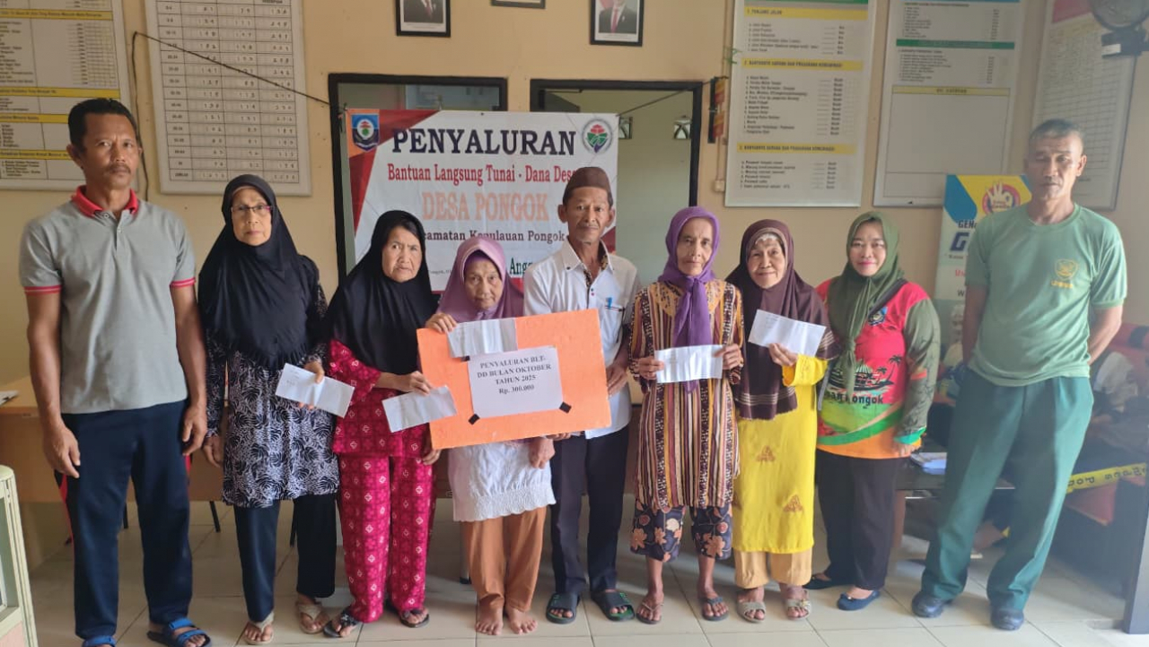 Setelah Musdessus, Desa Pongok Langsung Salurkan BLT-DD Untuk Alokasi Bulan Oktober 2025