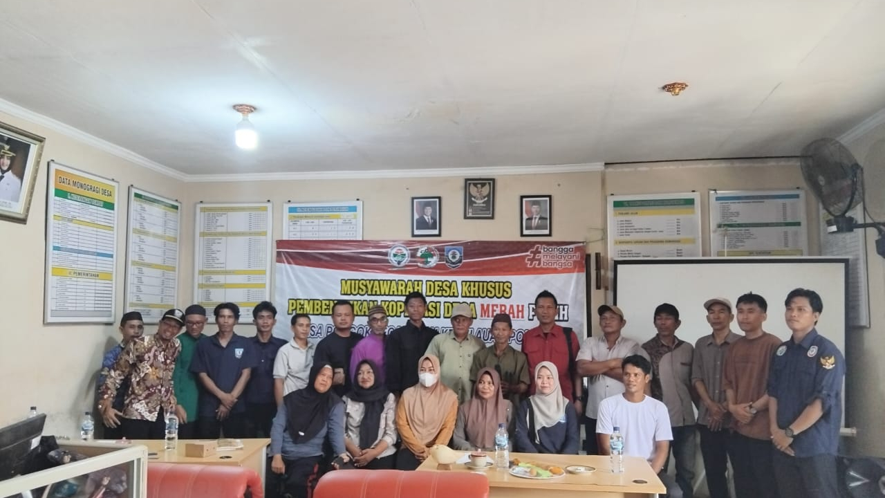 Musyawarah Desa Khusus Pembentukan Koperasi Desa Merah Putih di Desa Pongok
