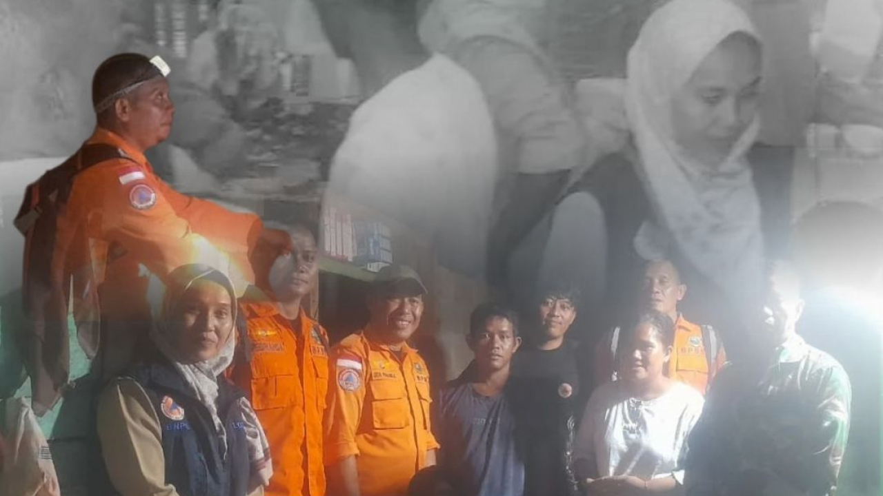Satu Rumah Warga Air Nyatoh Ambruk Diterjang Angin Puting Beliung