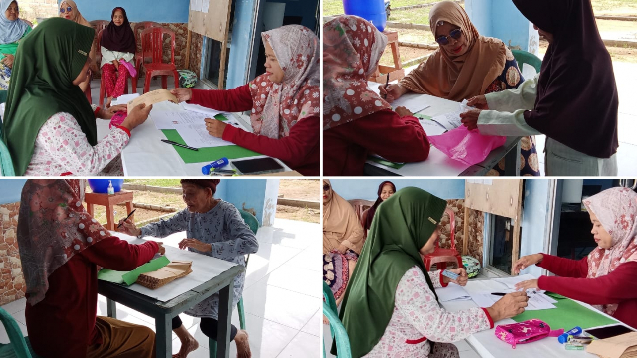 Pemerintah Desa Sinar Sari Salurkan Bantuan Langsung Tunai (BLT) Dana Desa kepada Warga Terdampak Pandemi COVID-19