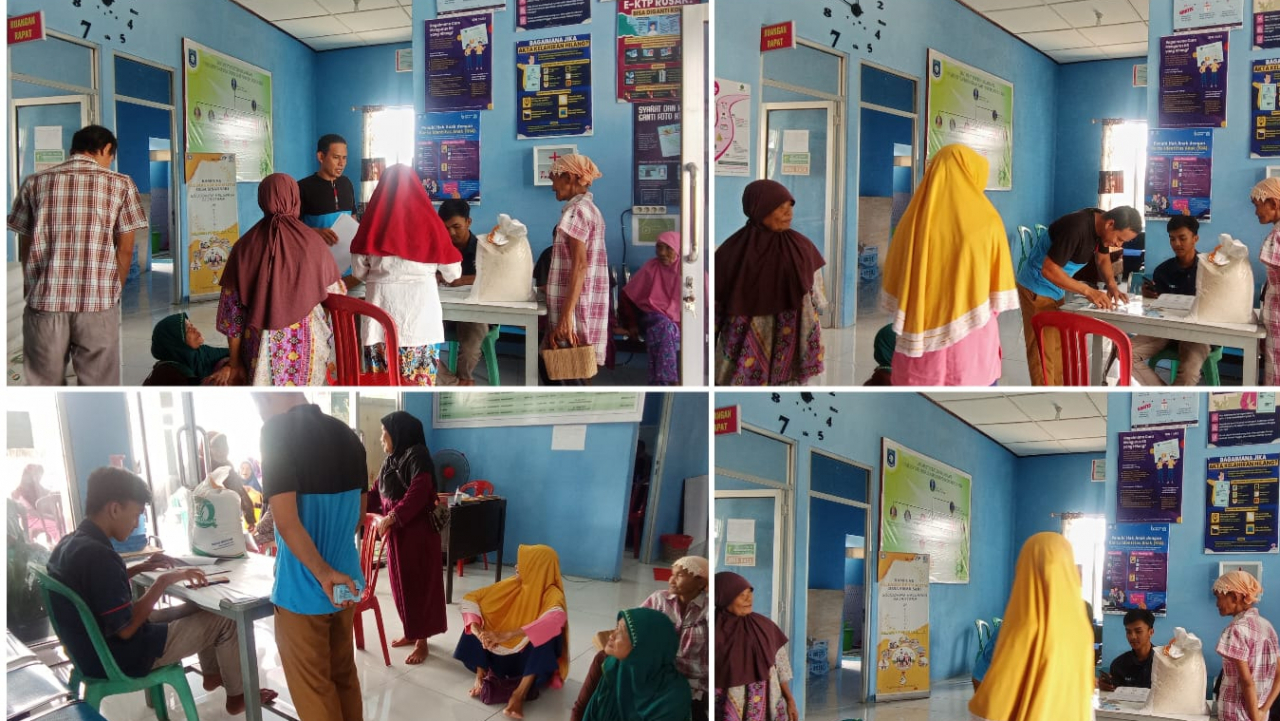 Desa Sinar Sari Salurkan Bantuan Pangan Program PKH Tahap IV Tahun 2024