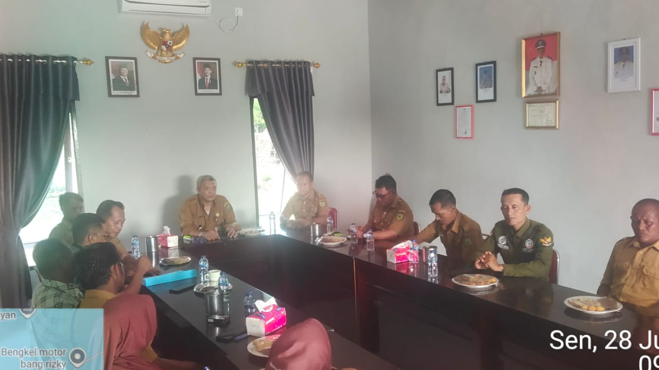 pembinaan adminitrasi keuangan pemerintah desa sesuai kemendagri 73 tahun 2020 tentang pengawasan pengelolaaqn pengawasan desa. oleh pemerintah kecamatan bunguran utara.