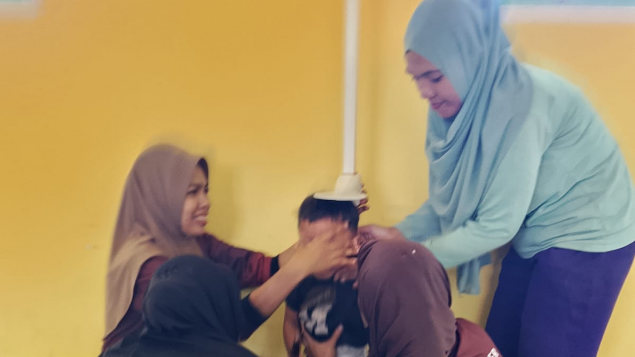 senyum ceria dan wajah cerah balita di posyandu simbol generasi sehat