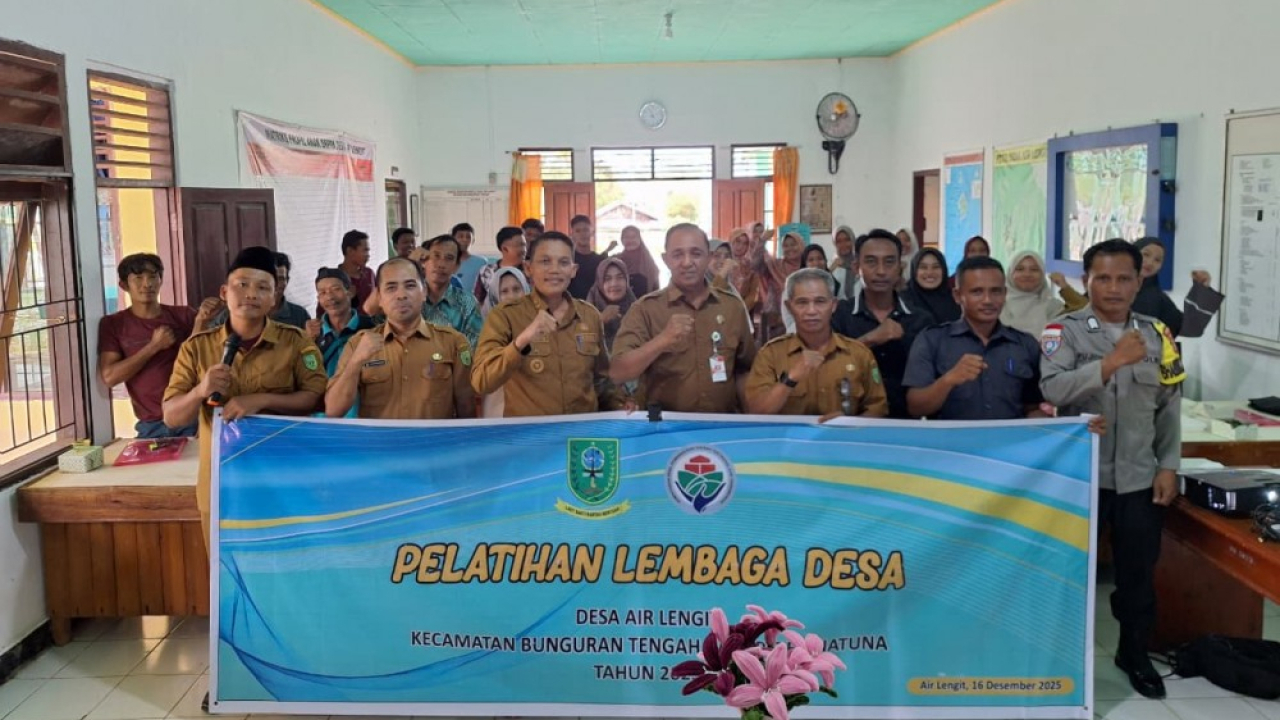 Pelatihan Lembaga Desa Digelar di Desa Air Lengit