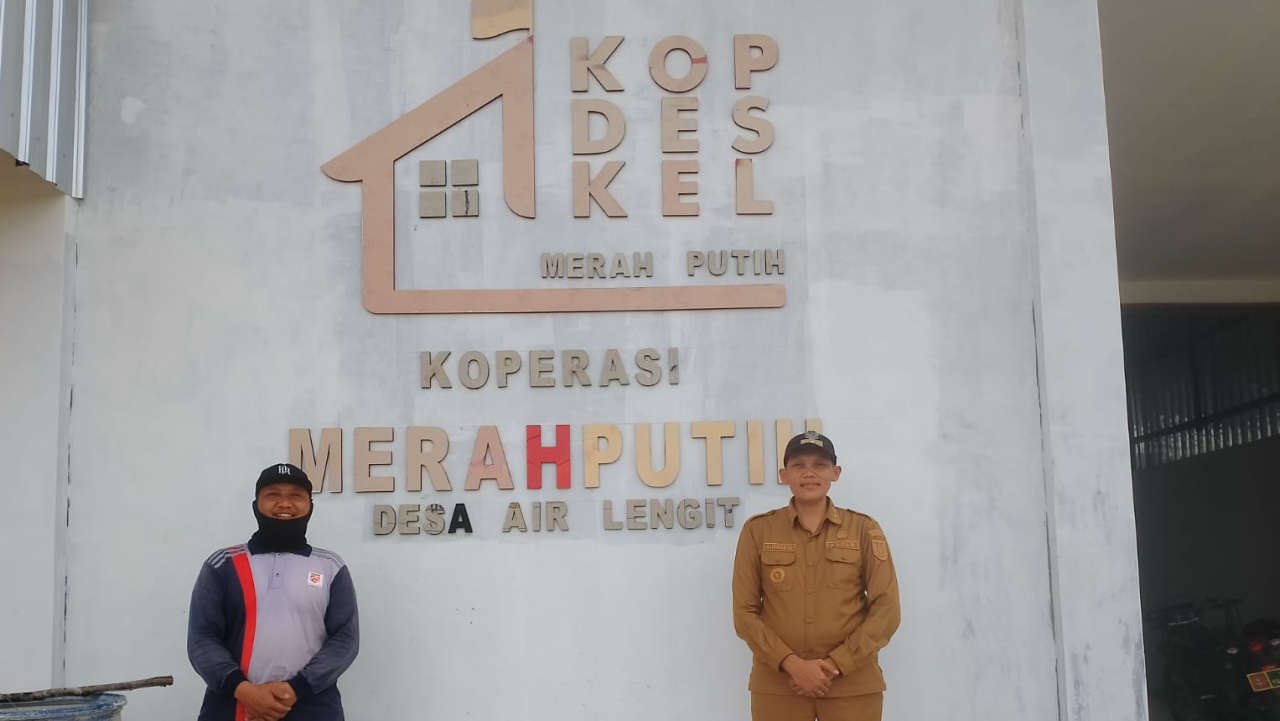 Pembangunan koperasi merah putih Desa Air Lengit sudah mencapai 90 %