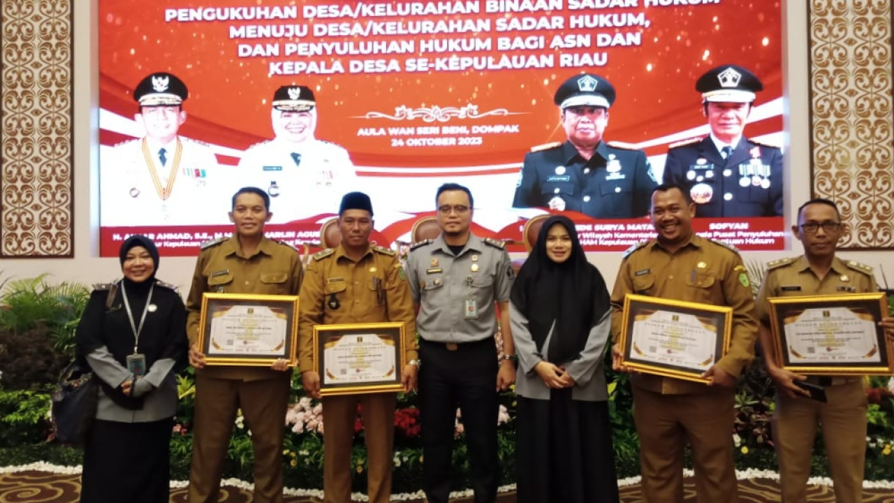 Desa Air Lengit dikukuhkan menjadi Desa binaan sadar hukum