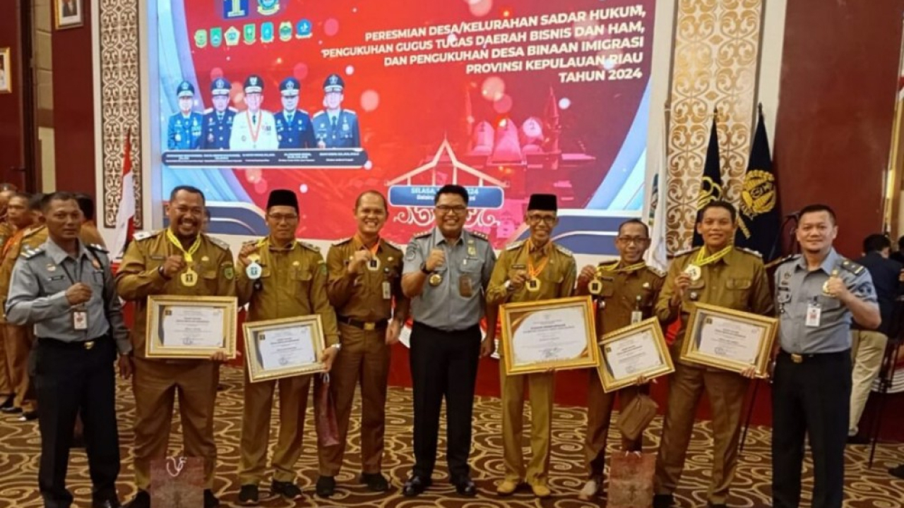 Desa Air Lengit diresmikan Desa Sadar hukum oleh Kemenkumham RI