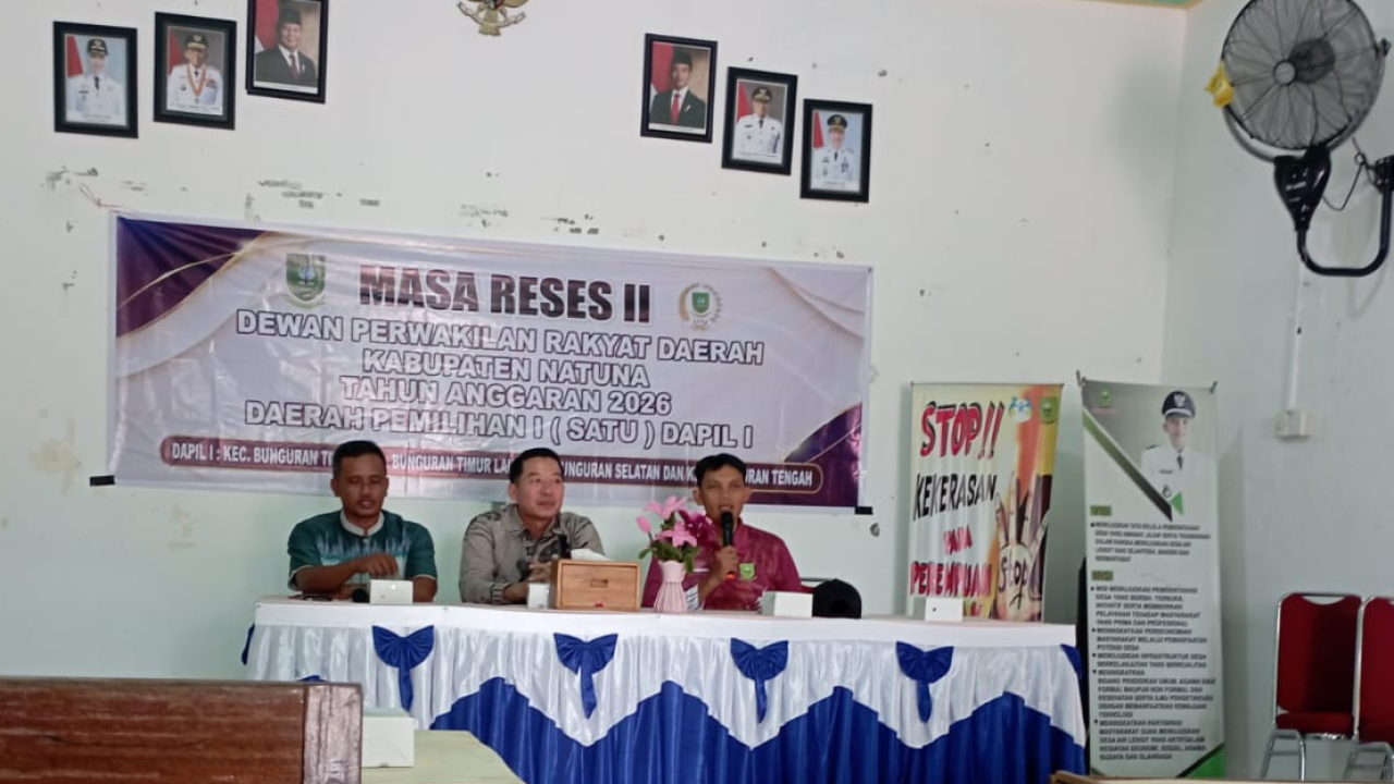 Reses anggota DPRD Kabupaten Natuna Dedi Yanto