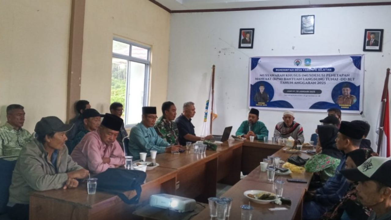 Pemdes Tarempa Selatan Tetapkan Penerima BLT Dana Desa 2025 Melalui Musdesus