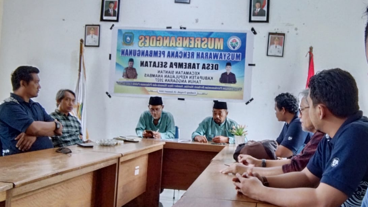 Audiensi Yayasan Anambas Foundation dengan Pemerintah Desa Lingkungan Hidup