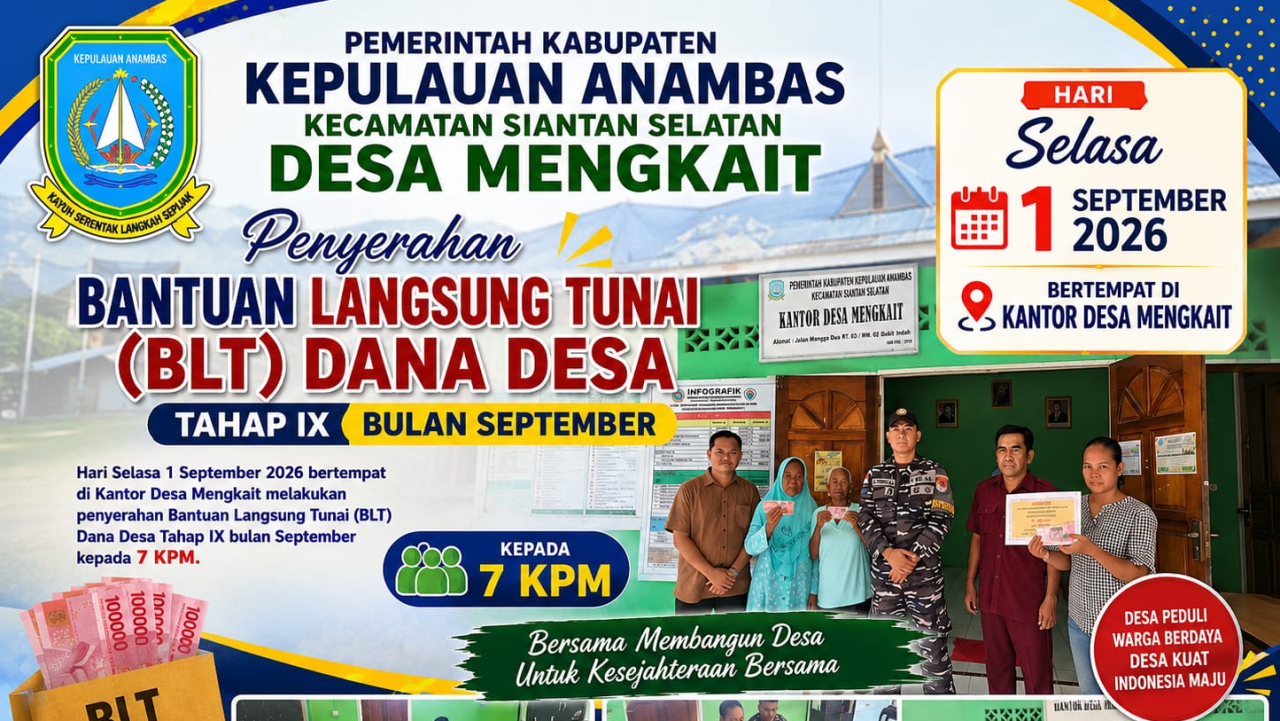 Pemdes Mengkait Salurkan BLT Dana Desa September 2026