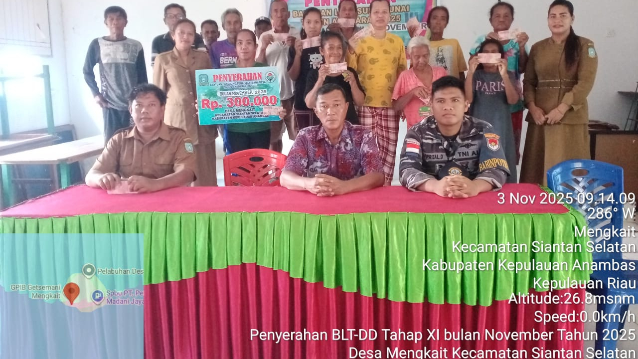 BLT Dana Desa Mengkait Tahap XI Berjalan Lancar