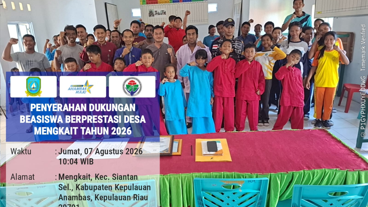 Pemdes Mengkait Beri Dukungan Siswa Berprestasi Anambas 2026