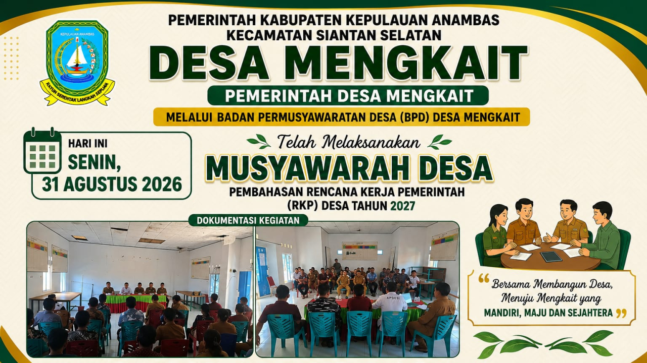Musyawarah Desa Mengkait Bahas Rencana Kerja Pemerintah 2027