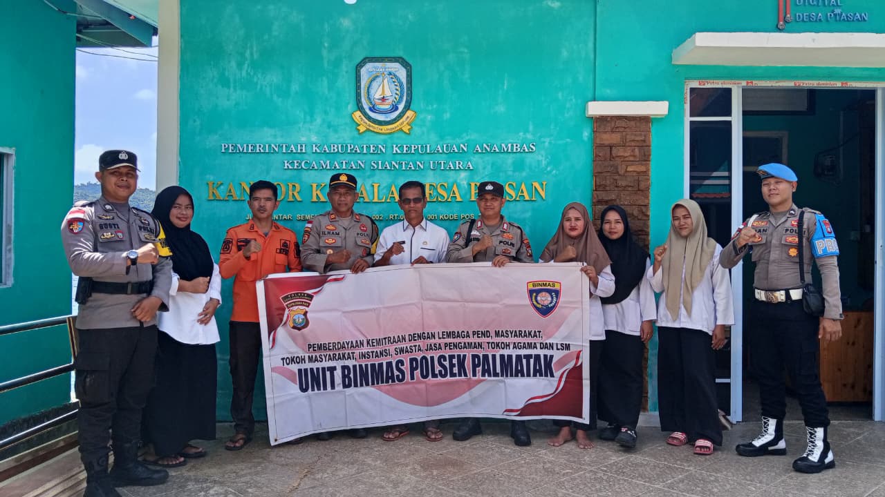 Unit Binmas Polsek Palmatak Kunjungi Desa Piasan, Perkuat Kemitraan dan Keamanan Masyarakat