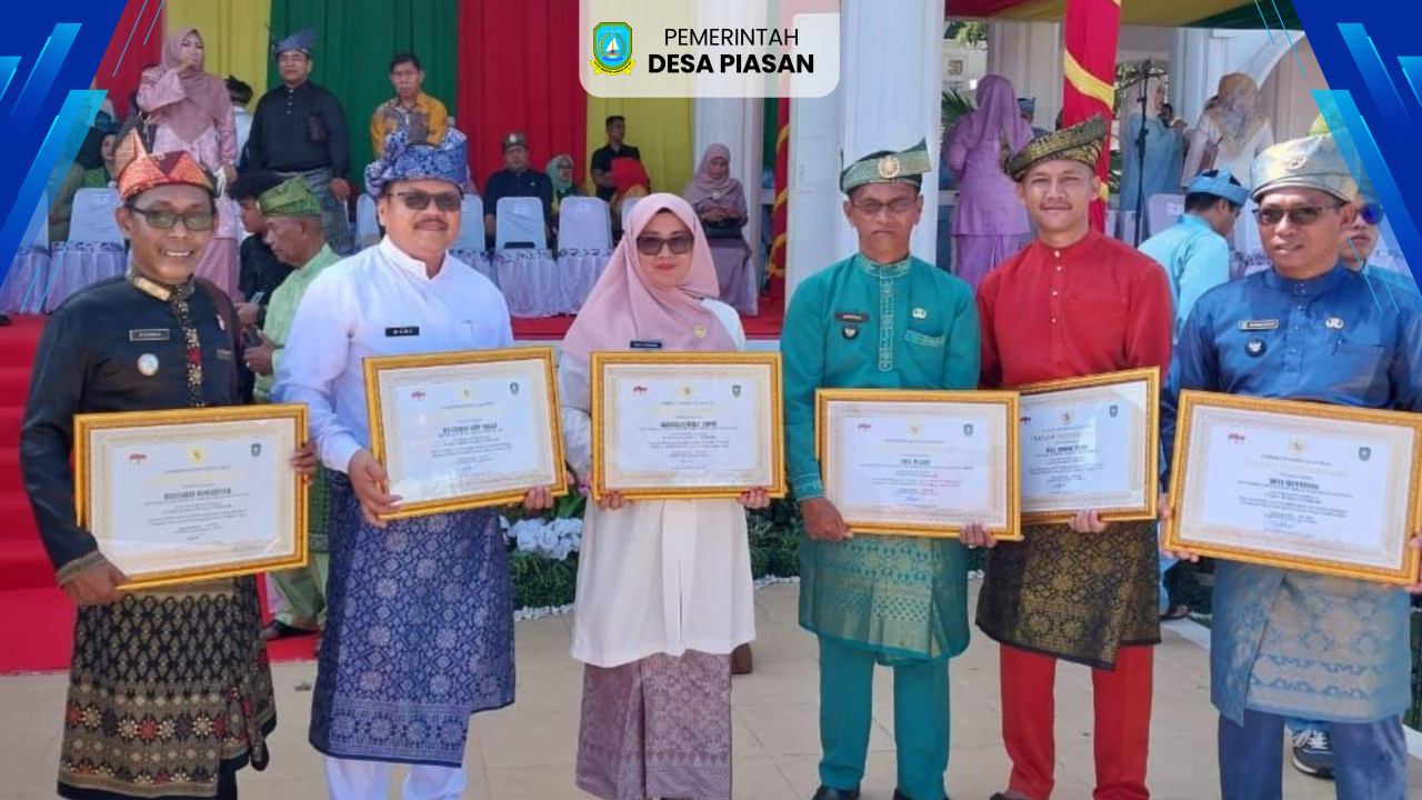Pemerintah Desa Piasan Hadiri Upacara Peringatan Hari Jadi ke-23 Provinsi Kepulauan Riau dan Terima Penghargaan Juara 1 Lomba Desa Tingkat Provinsi
