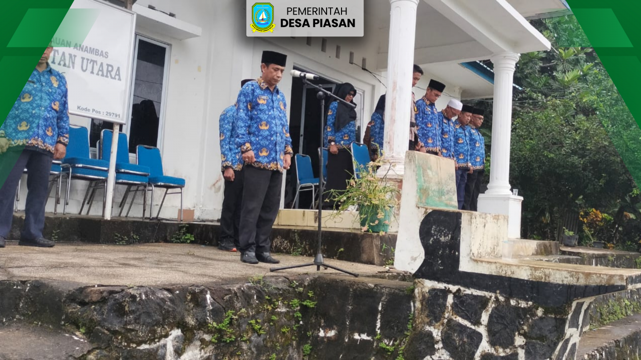 Kepala Desa Piasan Beserta Perangkat Desa Ikuti Upacara Hari Korpri ke-53 di Kecamatan Siantan Utara